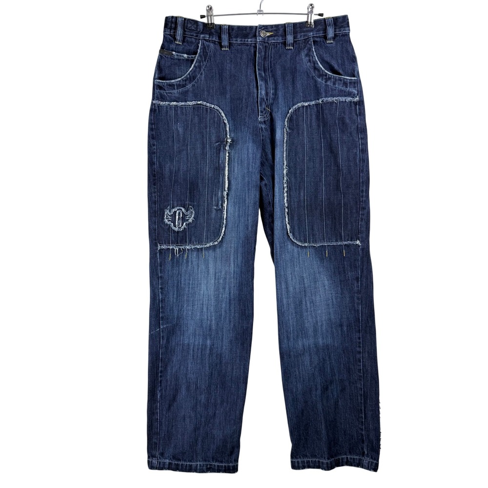 Vintage Outkast Jeans 36x31 Dark Wash Y2K Hip Hop Baggy Streetwear Denim